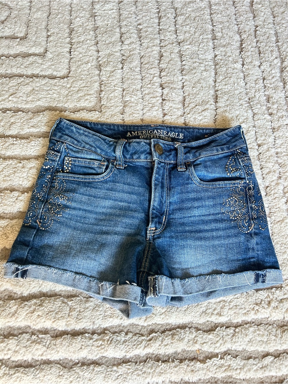 Studded American Eagle Shorts
